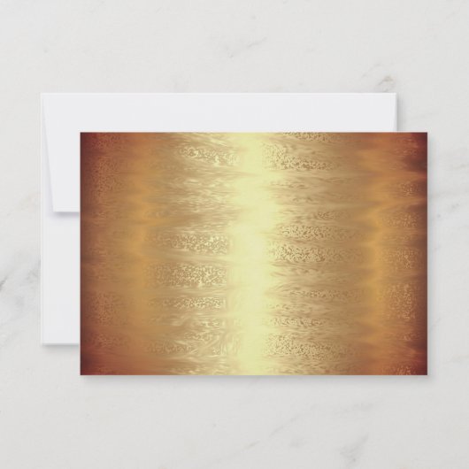 UAWG Brautparty Golden Foil Einfach modern RSVP Karte (Rückseite)
