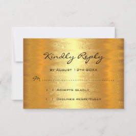 UAWG Brautparty Golden Foil RSVP Karte