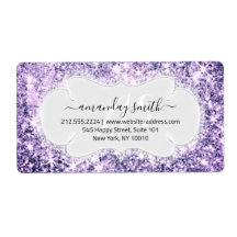 UAWG Bridal Monogram Wedding Glitzer Lila Violet