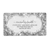 UAWG Bridal Monogram Wedding Glitzer Silver Gray (Vorne)