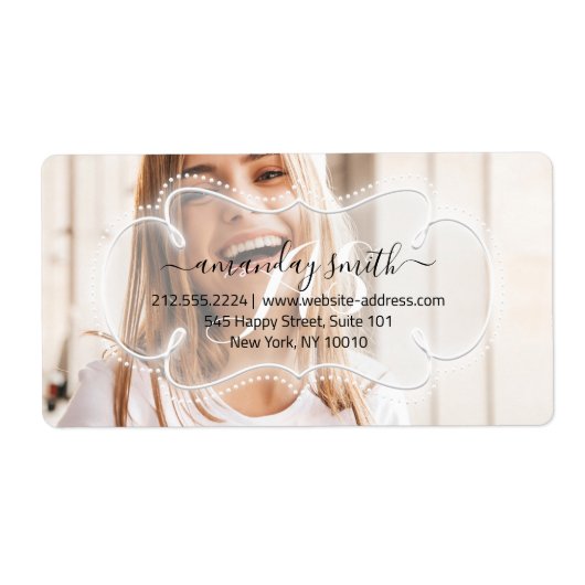 UAWG Bridal Sweet Monogram Custom Foto (Vorne)