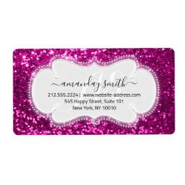 UAWG Bridal Sweet Monogram Pink Royal Glitzer