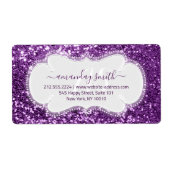 UAWG Bridal Sweet Monogram Violet Royal Glitzer (Vorne)