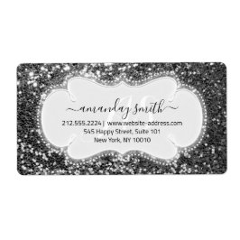 UAWG Bridal Sweet Monogram Wedding Gray Glitzer