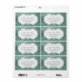 UAWG Bridal Sweet Monogram Wedding Mint Glitzer (Vorne)