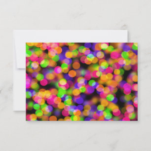 UAWG Bright and Sparkling Lights Bokeh Muster RSVP Karte