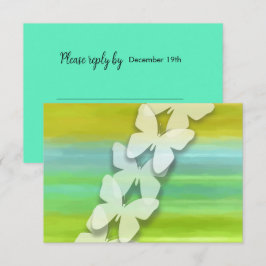 UAWG Butterfly Blau Gelb Farbe Einladung