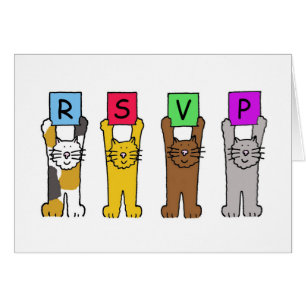 UAWG Cartoon Katzen mit Buchstaben