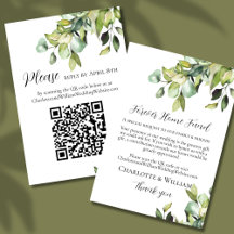 UAWG Cash Fund QR Code Elegante grüne Botanicals