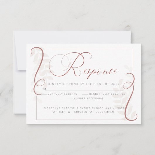 UAwg | Cayenne und Blush Einladung (Vorderseite)