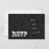 UAWG Chalkboard Style Wedding Einladungskarte (Vorderseite)