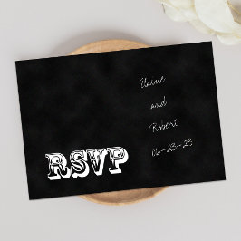 UAWG Chalkboard Style Wedding Einladungskarte