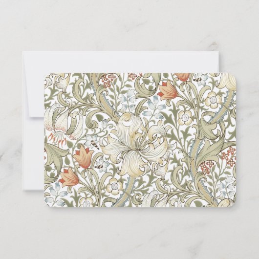 UAWG Classic Golden Lily Pastel Einladung (Rückseite)