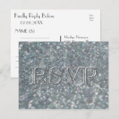 UAWG | Crushed Pearls Einladungspostkarte (Vorne/Hinten)