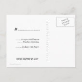 UAWG Custom Black Polka Dot Postcard Einladungspostkarte (Rückseite)