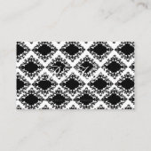 UAWG Damask Vintage, benutzerdefinierte Hochzeitka Begleitkarte (Rückseite)