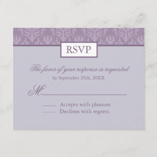 UAWG - Damaskus-Reparaturkarten für Lavendel RSVP Karte