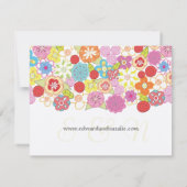 UAWG, das Sommer-Frühlings-Blumen Wedding ist Einladung (Rückseite)