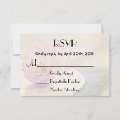 UAWG Delicate Soft Pink Cherry Blossom Blume RSVP Karte (Rückseite)