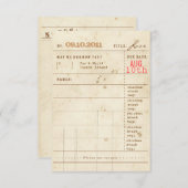 UAwg der Bibliothek RSVP Karte (Vorne/Hinten)