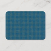 UAwg der Blumenzwiebelblauer Wasserfarben Visitenkarte (Rückseite)