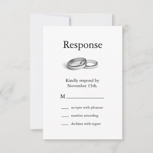 UAwg der Ewigkeit RSVP Karte (Vorderseite)