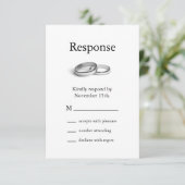 UAwg der Ewigkeit RSVP Karte (Stehend Vorderseite)