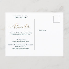 UAwg der grünen Erinnerung Einladungspostkarte