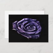 uAwg der lila Rose RSVP Karte (Vorne/Hinten)