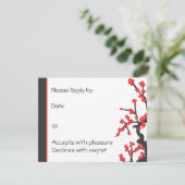 UAwg der Rotkrebse RSVP Karte (Stehend Vorderseite)