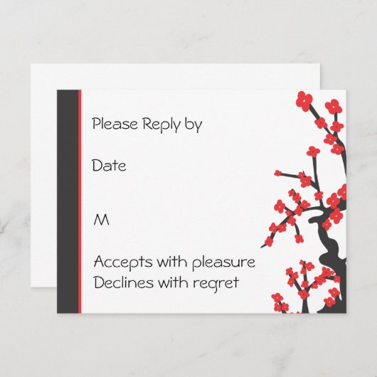 UAwg der Rotkrebse RSVP Karte (Vorne/Hinten)