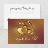 UAwg der strahlenden Herzen (Version 4) RSVP Karte (Vorne/Hinten)