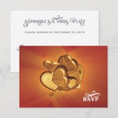 UAwg der strahlenden Herzen (Version 7) RSVP Karte (Vorne/Hinten)
