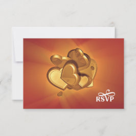 UAwg der strahlenden Herzen (Version 7) RSVP Karte