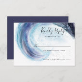 UAwg der Wasserfarben RSVP Karte (Vorne/Hinten)