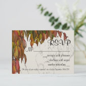 UAwg des Herbstes RSVP Karte (Stehend Vorderseite)