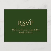 UAwg des Hunter Green und Gold Menüs