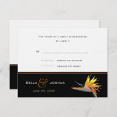 UAwg des Paradieses RSVP Karte (Vorne/Hinten)