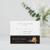 UAwg des Paradieses RSVP Karte (Stehend Vorderseite)