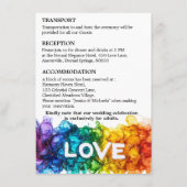 🌈 UAWG+Details LGBTQ mit Liebe gestrichen Begleitkarte (Rückseite)