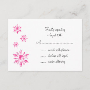 UAWG die Hochzeit des Kristalles (weiß) RSVP Karte