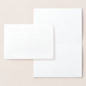 UAwg Einfache Kalligraphie Personalisiert Gold Folienkarte (Anzeige)