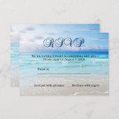 UAwg Einladung zur Hochzeit am Strand (Vorne/Hinten)