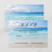 UAwg Einladung zur Hochzeit am Strand (Vorne/Hinten)