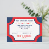 UAwg Eintrittskarten für das Kino RSVP Karte (Stehend Vorderseite)