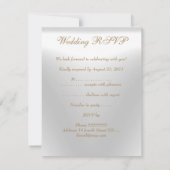 UAWG Elegante Event Gold Silver White Einladung (Rückseite)