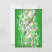 UAWG Elegante Lime Green Gold Diamond Jewel Party RSVP Karte (Vorderseite)