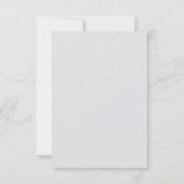 UAWG Elegante Wolken aus Grau und Blassgolden RSVP Karte (Rückseite)