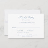 UAWG Enclosure Card Dusty Blue Wedding Einladung (Vorderseite)