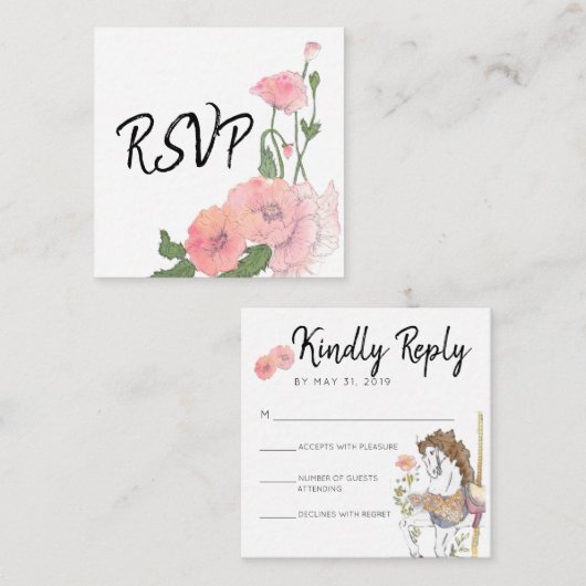 UAWG Enclosure - Handgeschriebenes Skript / Rosa B Begleitkarte (Vorne/Hinten)